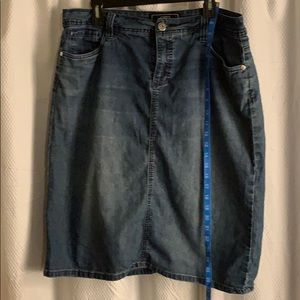 Midi jean skirt